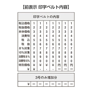 シャチハタ 回転ゴム印 新税率対応