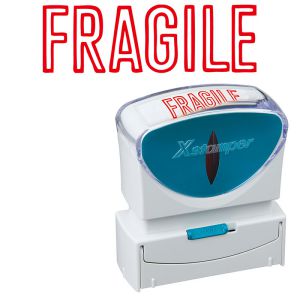 シャチハタ ビジネス用 B型 ヨコ キャップレス【FRAGILE】赤