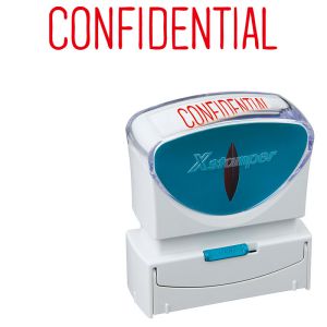 シャチハタ ビジネス用 B型 ヨコ キャップレス【CONFIDENTIAL】赤