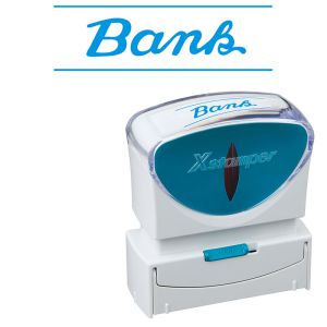 シャチハタ ビジネス用 B型 英文 【Bank（銀行）  】藍色 キャップレス 