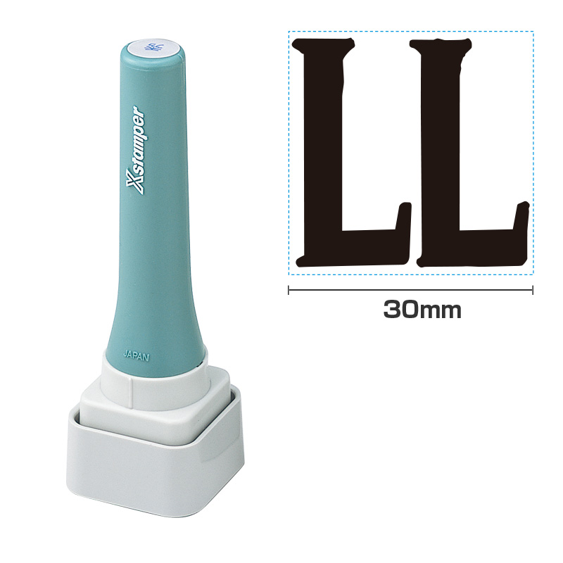 シャチハタ 等級表示印 30号 【LL】黒