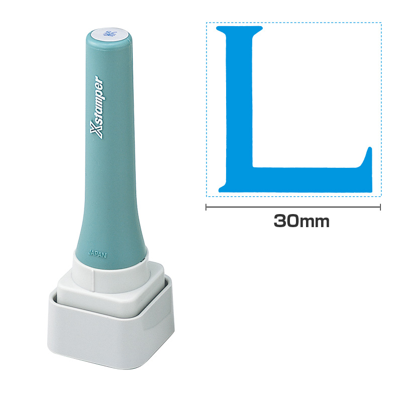 シャチハタ 等級表示印 30号 【L】藍色