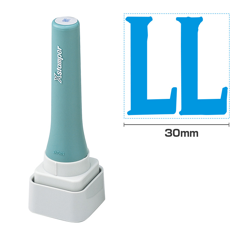 シャチハタ 等級表示印 30号 【LL】藍色