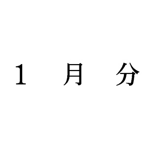 シャチハタ 科目印 【1月分】 品番：X-NK-501